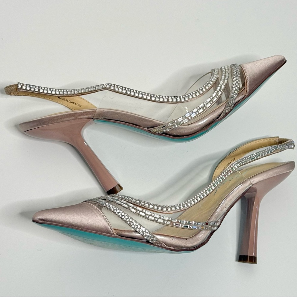 Betsey Johnson Dora Embellished Slingback Heels - Picture 8 of 10